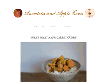 Tablet Screenshot of anecdotesandapples.com